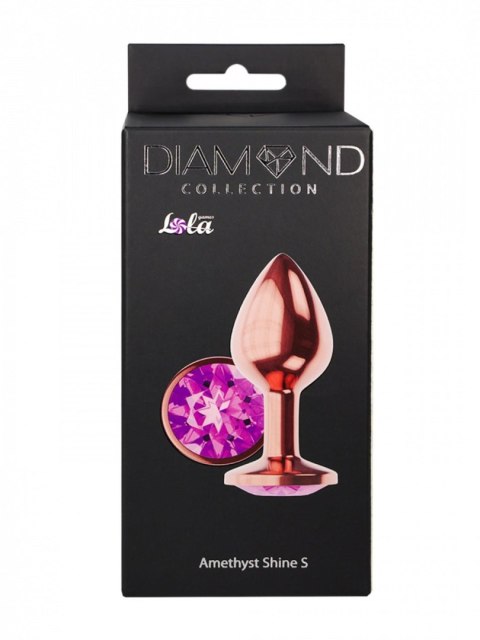 Plug-Butt Plug Diamond Amethyst Shine S Rose Gold Lola Games