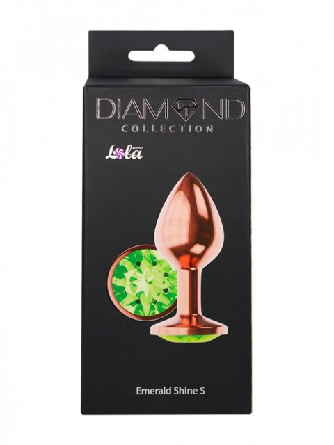 Plug-Butt Plug Diamond Emerald Shine S Rose Gold Lola Games