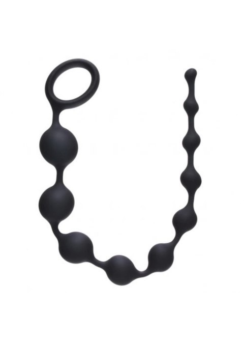 Plug/kulki-Anal Beads Long Pleasure Chain Black Lola Toys