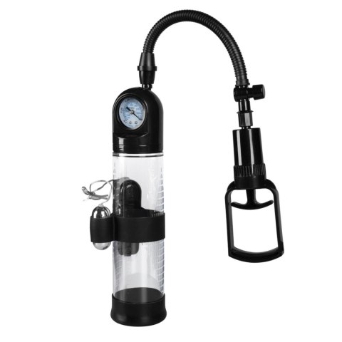 Pompka-Powerpump MASTER Vibrating - Black&Clear B - Series Power