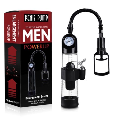 Pompka-Powerpump MASTER Vibrating - Black&Clear B - Series Power