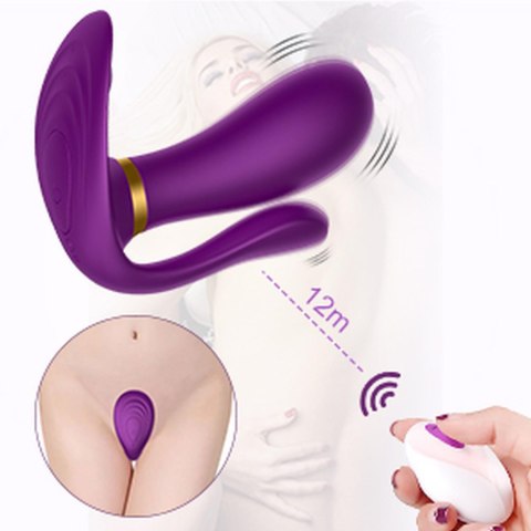 Remote wearable vibrator PURPLE B - Series Cute