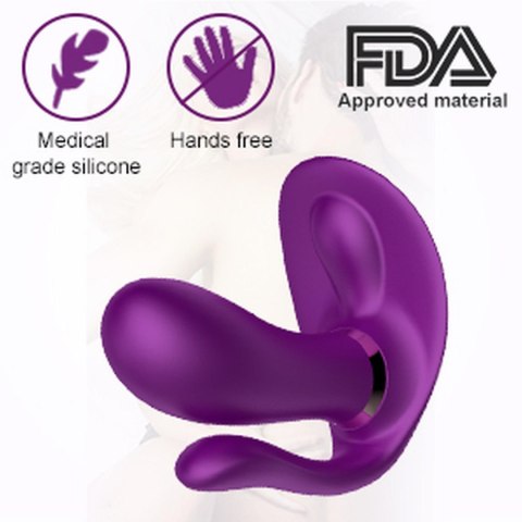 Remote wearable vibrator PURPLE B - Series Cute