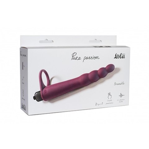 Strap - on Pure Passion Bramble Wine red Lola Toys