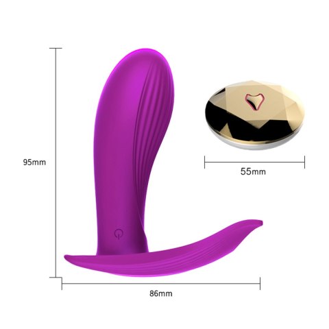 Stymulator-Silicone Panty Vibrator USB 10 Function / Heating / Voice Control B - Series Fox