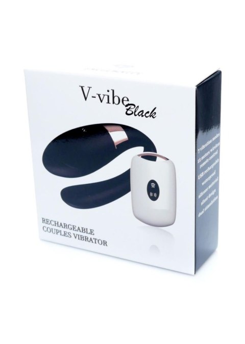 Stymulator-V-Vibe Black USB 7 Function / Remote Control B - Series Smart