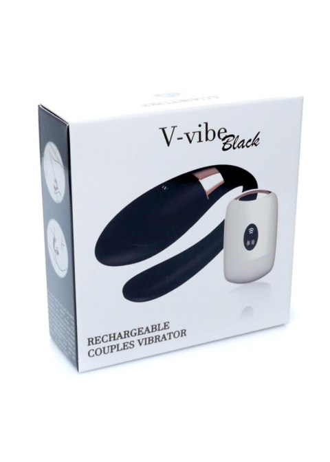 Stymulator-V-Vibe Black USB 7 Function / Remote Control B - Series Smart