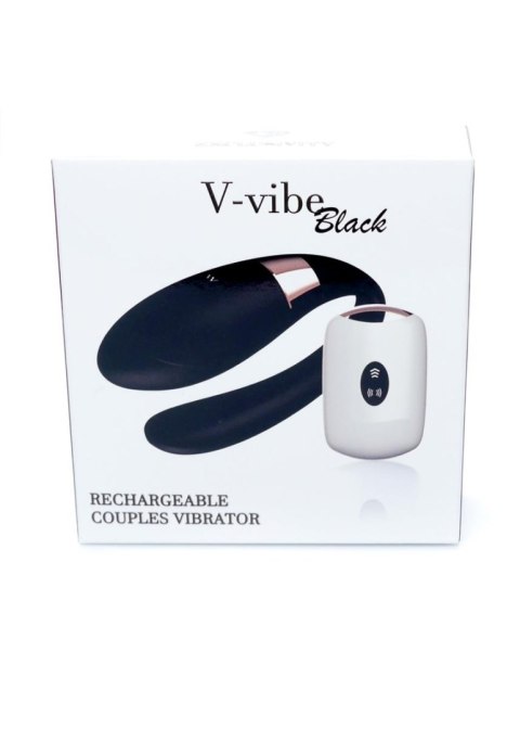 Stymulator-V-Vibe Black USB 7 Function / Remote Control B - Series Smart