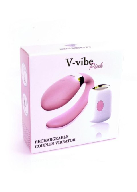 Stymulator-V-Vibe Pink USB 7 Function / Remote Control B - Series Smart