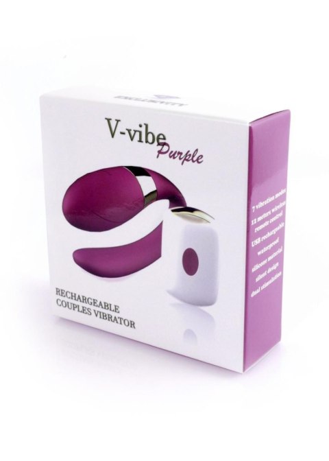 Stymulator-V-Vibe Purple USB 7 Function / Remote Control B - Series Smart