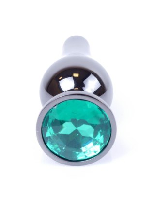 Plug-Jewellery Dark Silver BUTT PLUG- Green B - Series HeavyFun