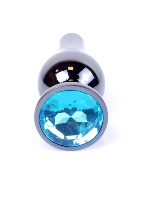 Plug-Jewellery Dark Silver BUTT PLUG- Light Blue B - Series HeavyFun