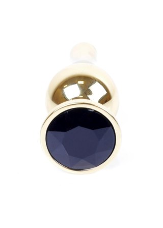 Plug-Jewellery Gold BUTT PLUG- Black B - Series HeavyFun