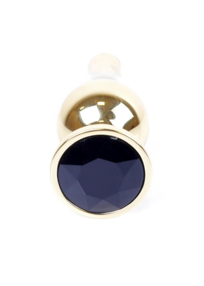 Plug-Jewellery Gold BUTT PLUG- Black B - Series HeavyFun