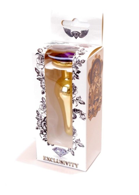 Plug-Jewellery Gold BUTT PLUG- Purple B - Series HeavyFun