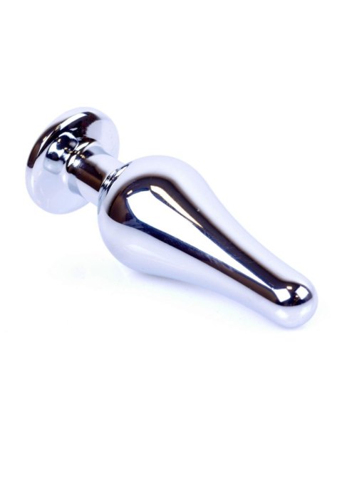 Plug-Jewellery Silver BUTT PLUG- Clear B - Series HeavyFun