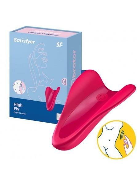 Stymulator - High Fly Finger Vibrator ( Red ) Satisfyer