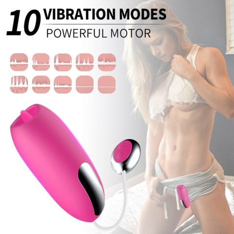 Stymulator-Silicone Clit Massager USB 7 function / Heating B - Series Fox