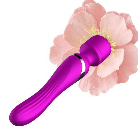 Stymulator-Silicone Dual Massager USB 7+7 Function Purple B - Series Fox