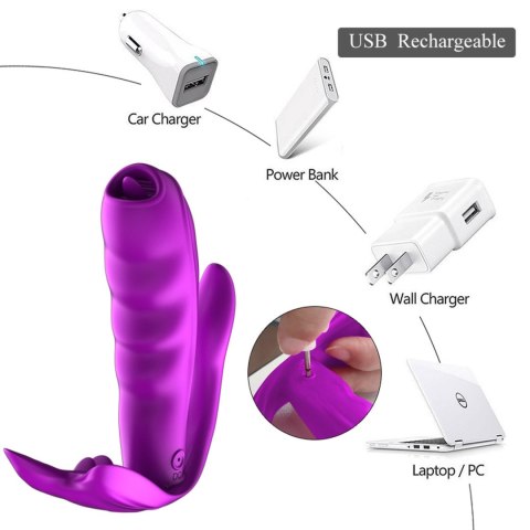 Stymulator-Silicone Panty Vibrator USB 7 Function / Heating B - Series Fox