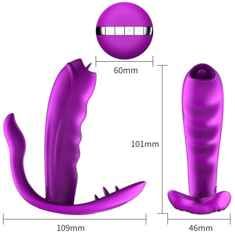 Stymulator-Silicone Panty Vibrator USB 7 Function / Heating B - Series Fox