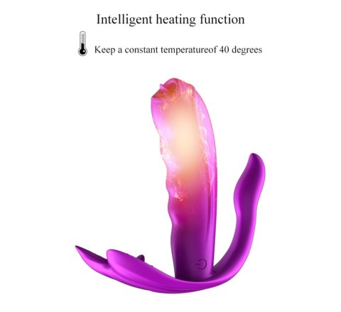 Stymulator-Silicone Panty Vibrator USB 7 Function / Heating B - Series Fox