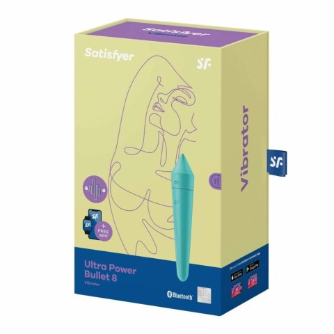 Stymulator-Ultra Power Bullet 8 (Turquoise) Satisfyer