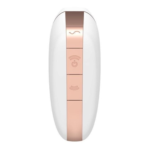 Wibrator - Love Triangle Air Pulse Stimulator + Vibration White Satisfyer