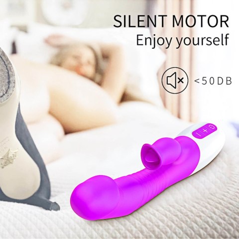 Wibrator-Silicon, Vibrator 7 Function and Heating Mode, Purple B - Series Fox