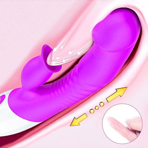 Wibrator-Silicon, Vibrator 7 Function and Heating Mode, Purple B - Series Fox