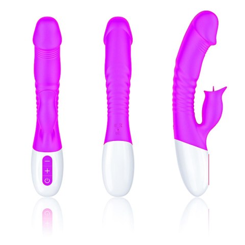 Wibrator-Silicon, Vibrator 7 Function and Heating Mode, Purple B - Series Fox