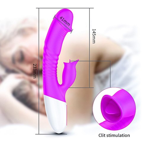 Wibrator-Silicon, Vibrator 7 Function and Heating Mode, Purple B - Series Fox