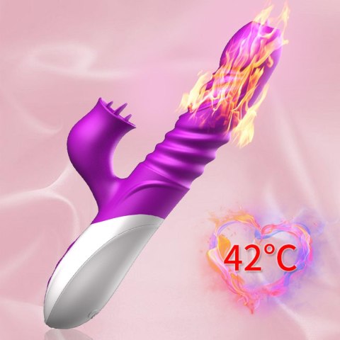 Wibrator-Silicone Vibrator USB 10 Function and Thrusting Function / Heating B - Series Fox