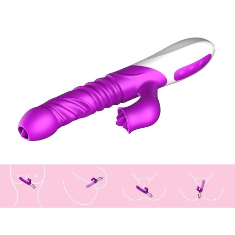 Wibrator-Silicone Vibrator USB 10 Function and Thrusting Function / Heating B - Series Fox