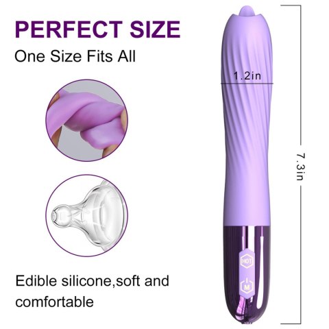 Wibrator-Silicone Vibrator USB, 10 vibration modes, Heating B - Series Fox