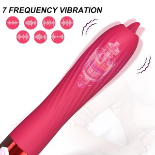 Wibrator-Silicone Vibrator USB, 10 vibration modes, Heating B - Series Fox