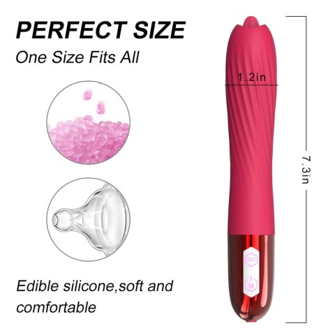 Wibrator-Silicone Vibrator USB, 10 vibration modes, Heating B - Series Fox