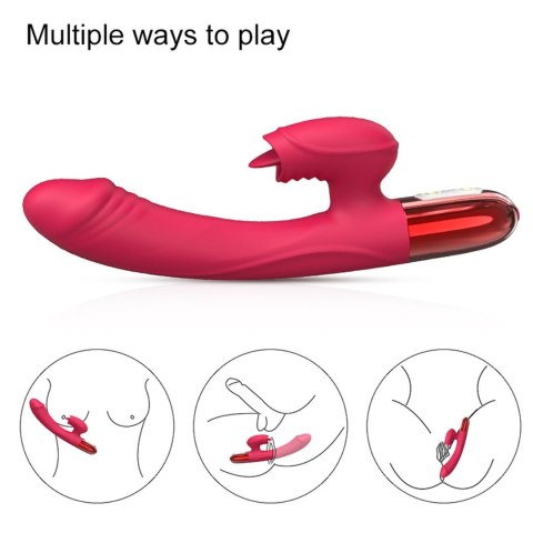 Wibrator-Silicone Vibrator USB, 10 vibration modes, Heating B - Series Fox