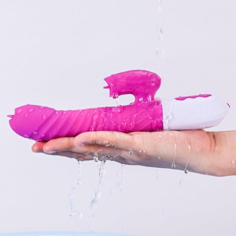 Wibrator-Silicone Vibrator USB 7 Function and Thrusting Function / Heating, purple B - Series Fox