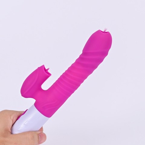 Wibrator-Silicone Vibrator USB 7 Function and Thrusting Function / Heating, purple B - Series Fox