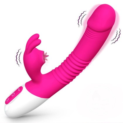 Wibrator- Silicone Vibrator USB 7 Powerful Licking and Thrusting Modes B - Series Fox