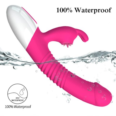 Wibrator- Silicone Vibrator USB 7 Powerful Licking and Thrusting Modes B - Series Fox