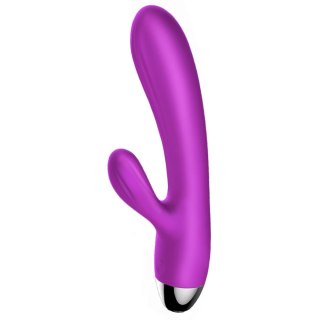 Wibrator-Silicone Vibrator and Pulsator Purple USB 7+7 Function / Heating B - Series Fox