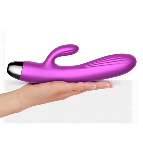 Wibrator-Silicone Vibrator and Pulsator Purple USB 7+7 Function / Heating B - Series Fox