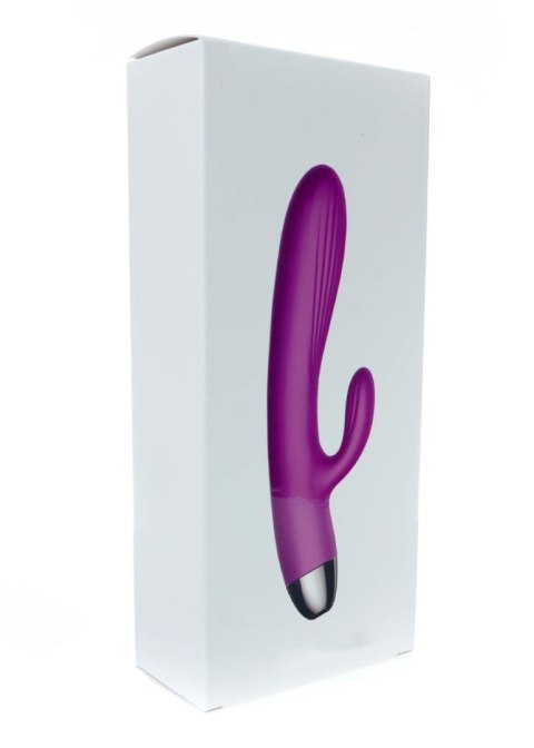 Wibrator-Silicone Vibrator and Pulsator Purple USB 7+7 Function / Heating B - Series Fox