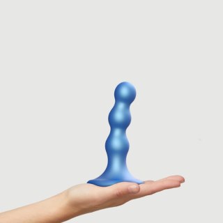 DILDO PLUG BALLS METALLIC BLUE - S Strap-on-me