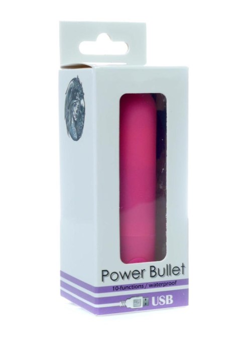 Power Bullet USB 10 functions Glossy Matte Pink B - Series Vision