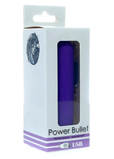 Power Bullet USB 10 functions Glossy Matte Purple B - Series Vision