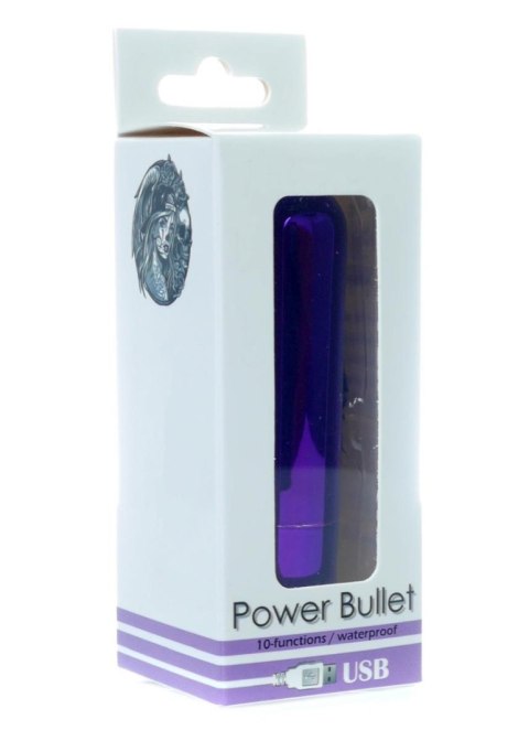 Power Bullet USB 10 functions Glossy Purple B - Series Vision