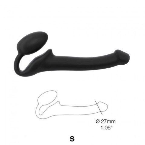 SEMI-REALISTIC BENDABLE STRAP-ON BLACK - S Strap-on-me